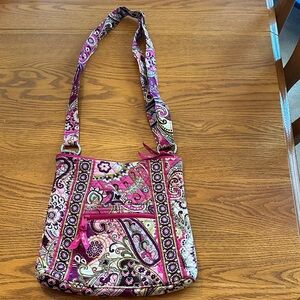 Vera Bradley Pink and Purple Crossbody Bag